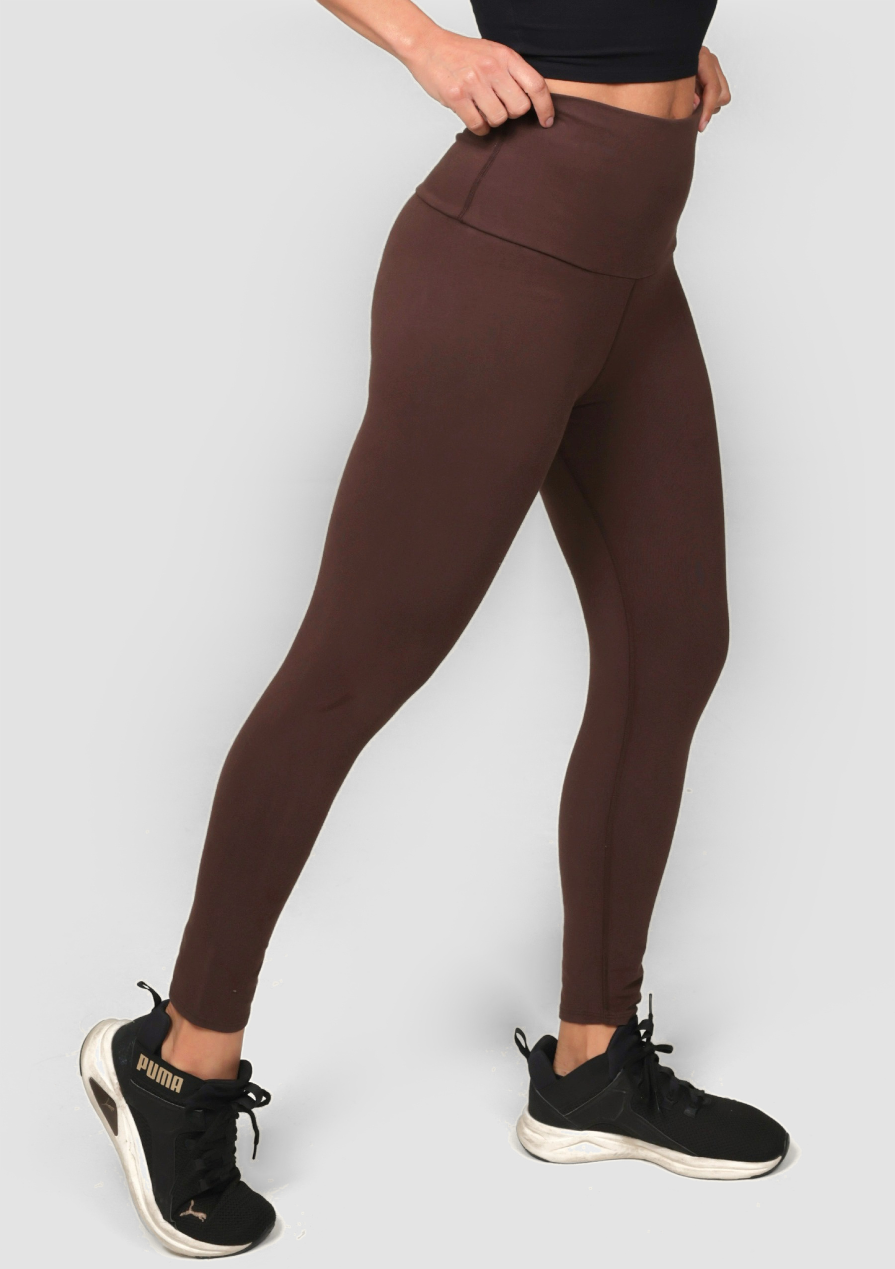 PureFlex Organic Cotton High Waist Leggings - Bracken