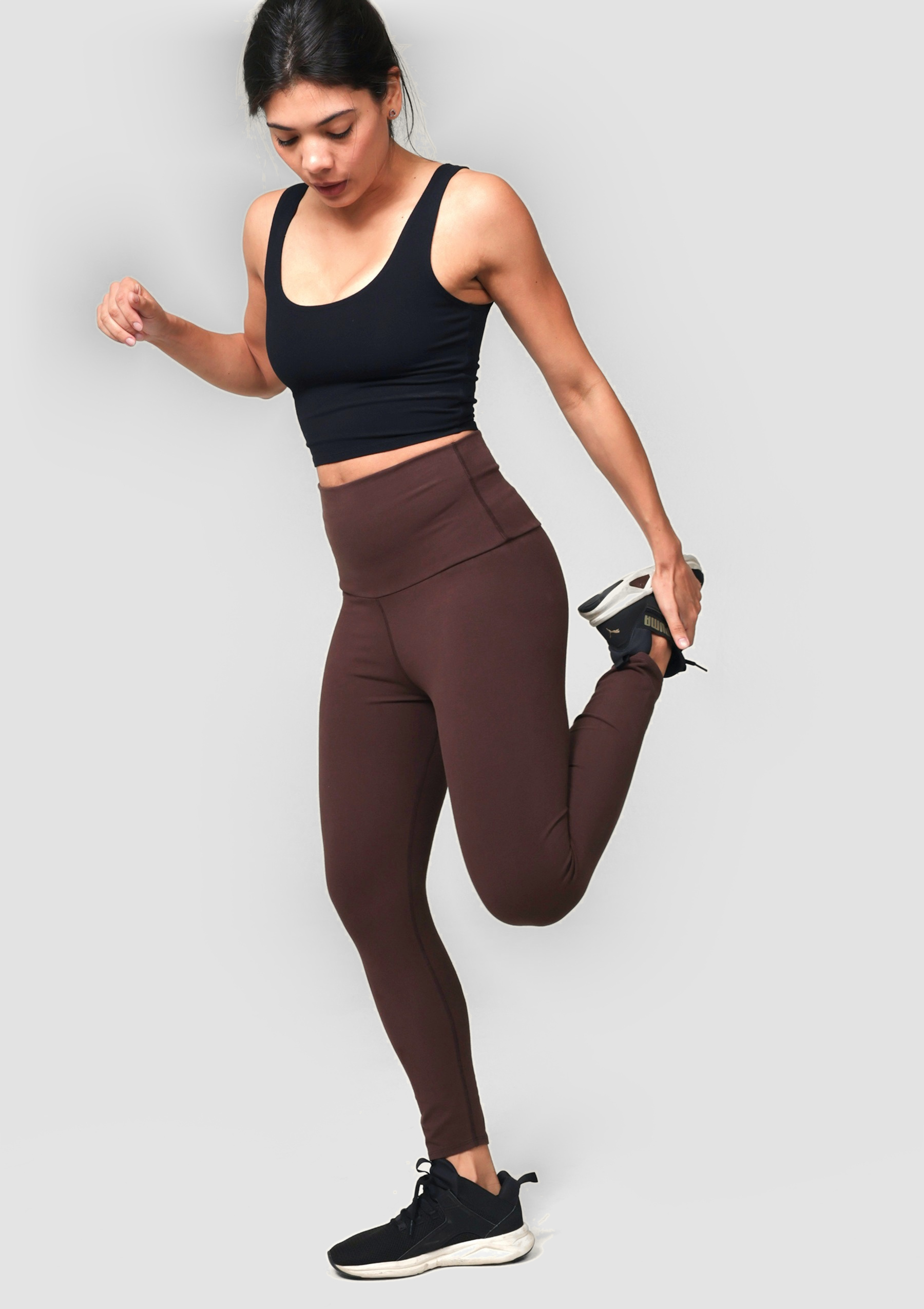 PureFlex Organic Cotton High Waist Leggings - Bracken
