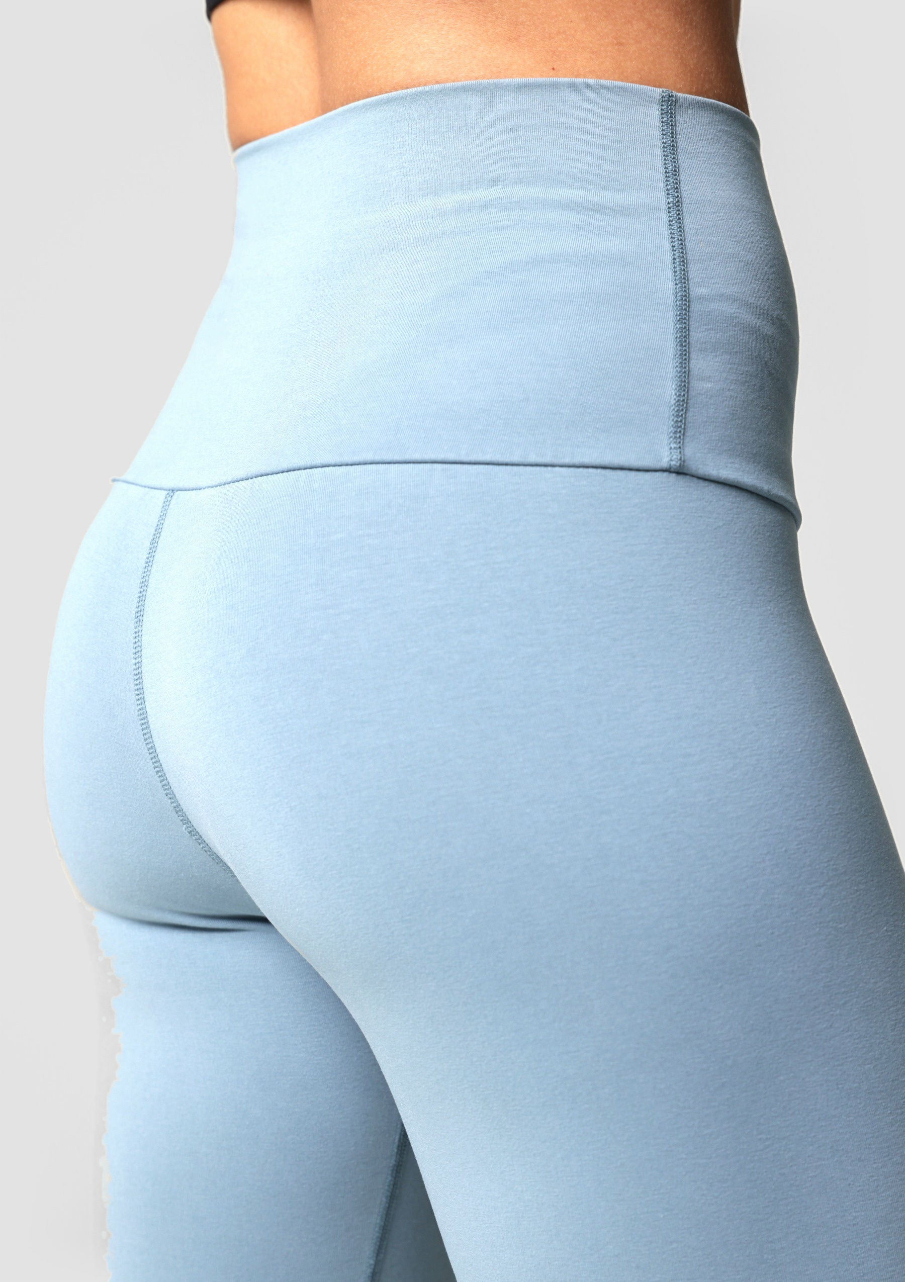 PureFlex Organic Cotton High Waist Leggings - Ocean Mist - detail