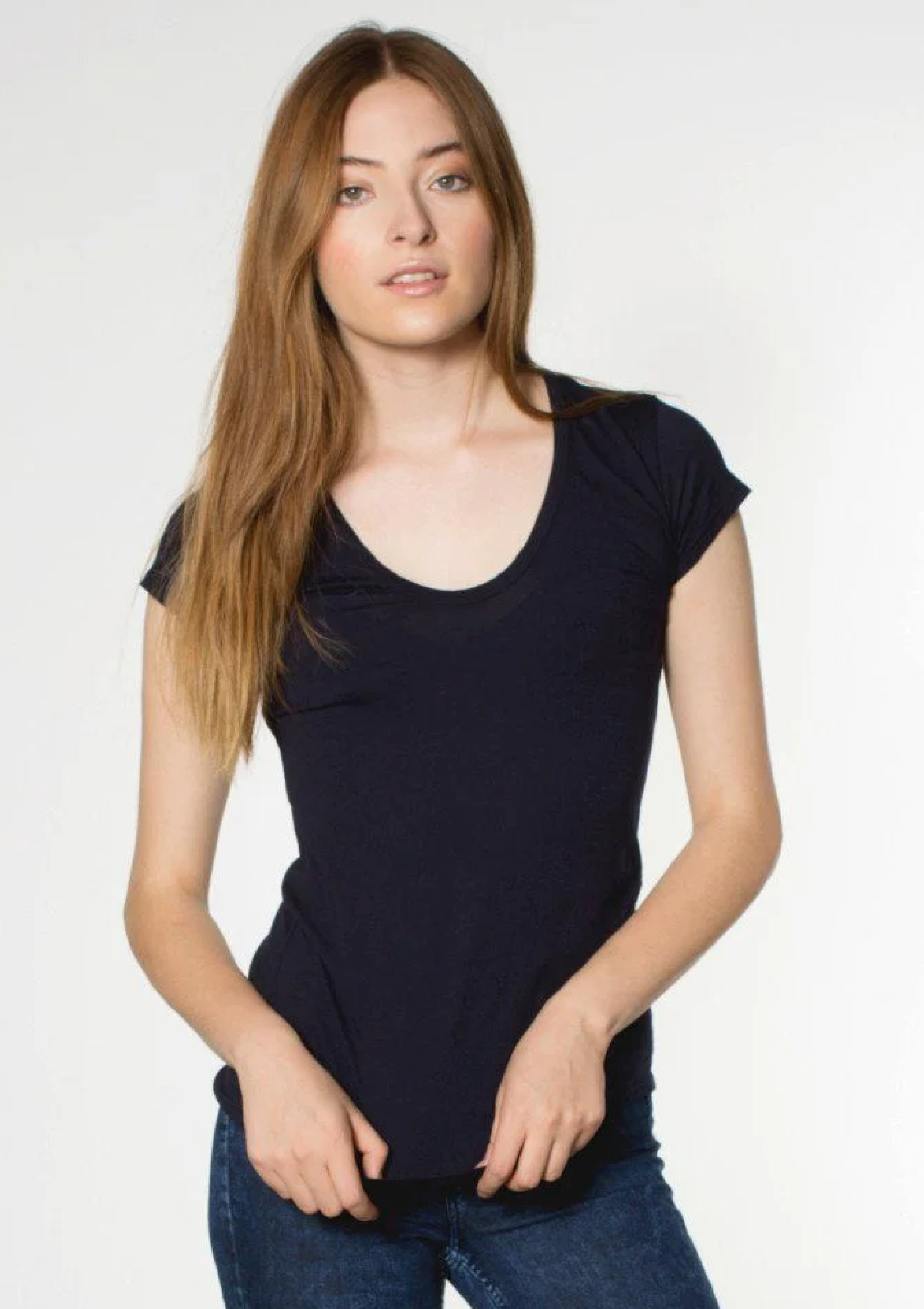 Organic Cotton Swoop Neck Tee