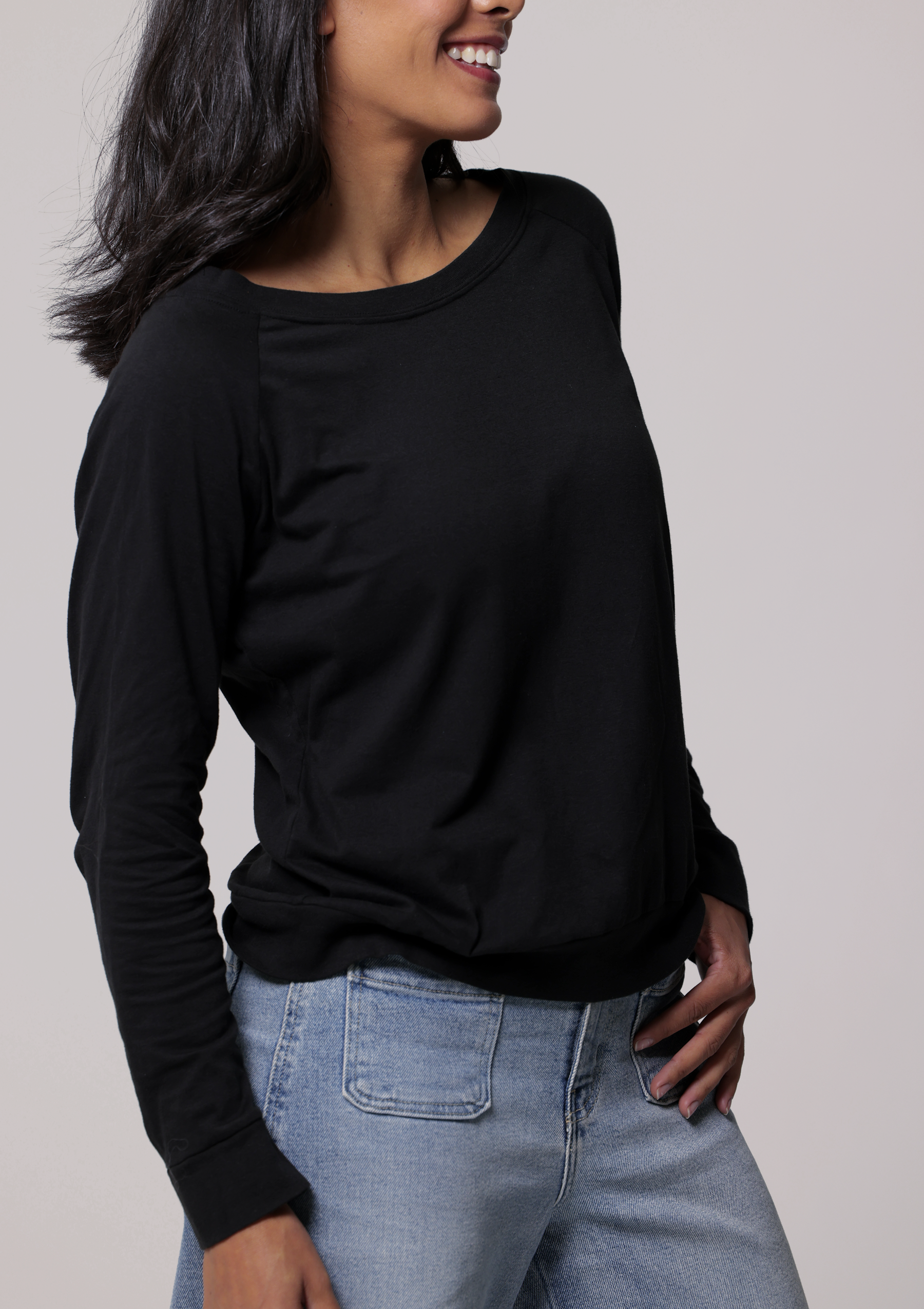 Texas-Grown Organic Cotton Long Sleeve Raglan Tee