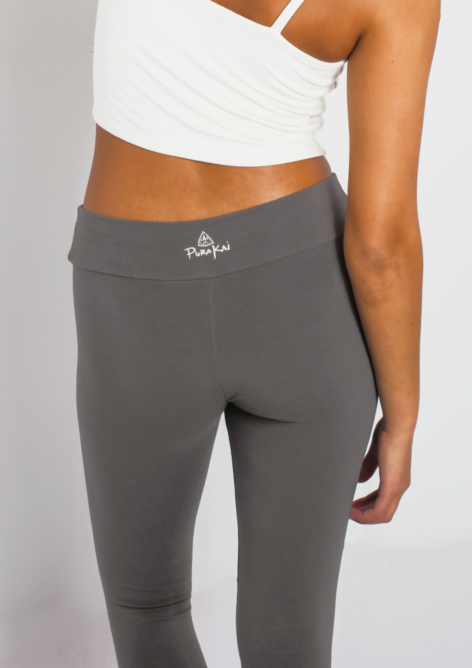 PureFlex Organic Cotton Mid-Rise Leggings - Charcoal