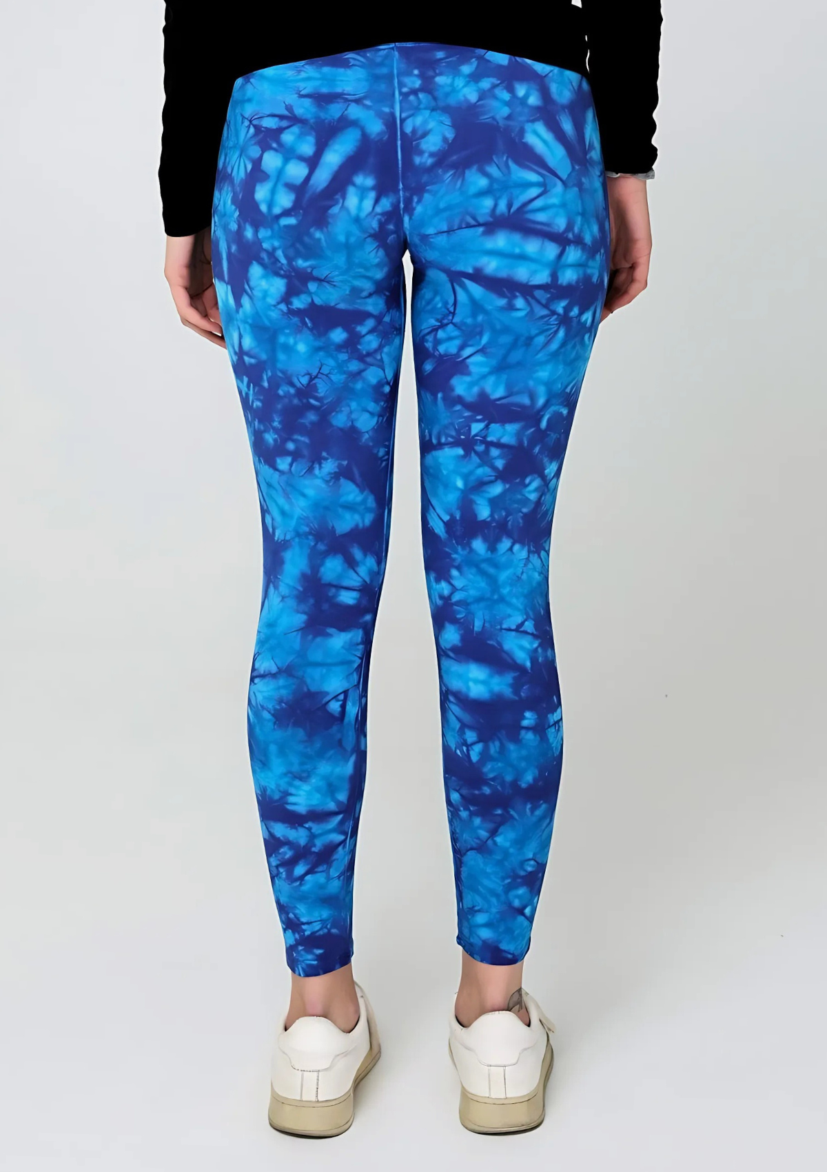 EcoFlex Organic Cotton Blue Tide Tie Dye Leggings