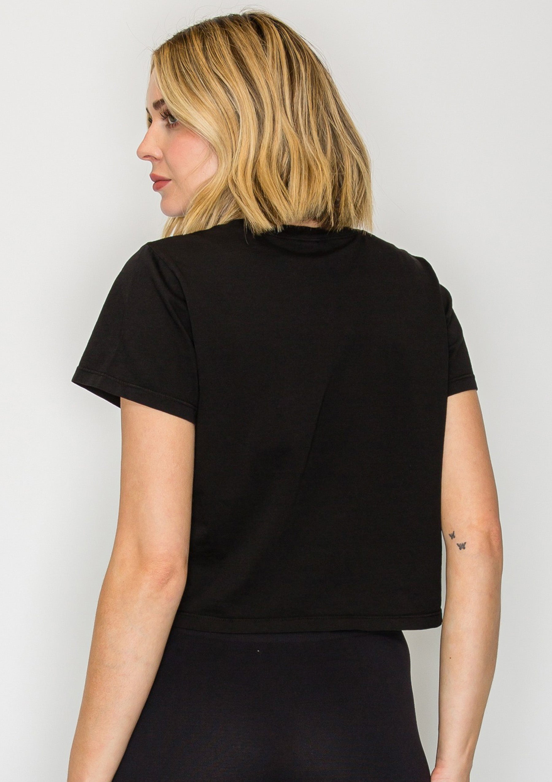 100% Organic Cotton All-Day Crop Tee