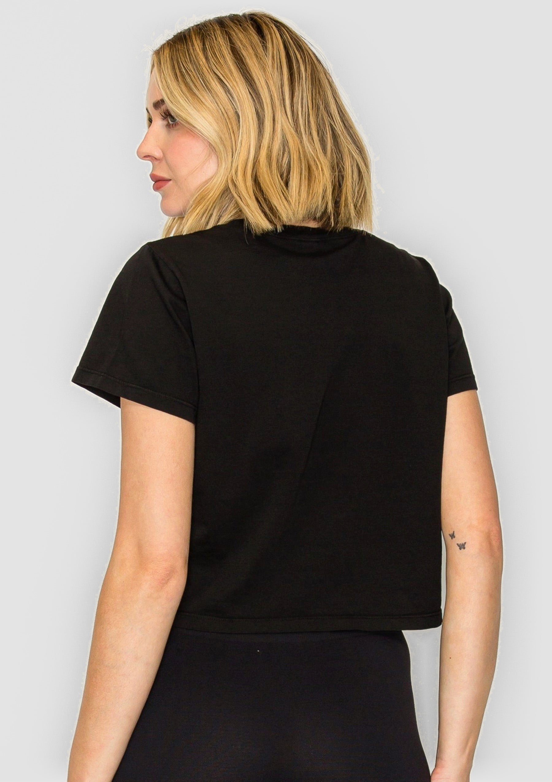 Pure 100% Organic Cotton All-Day Crop Tee