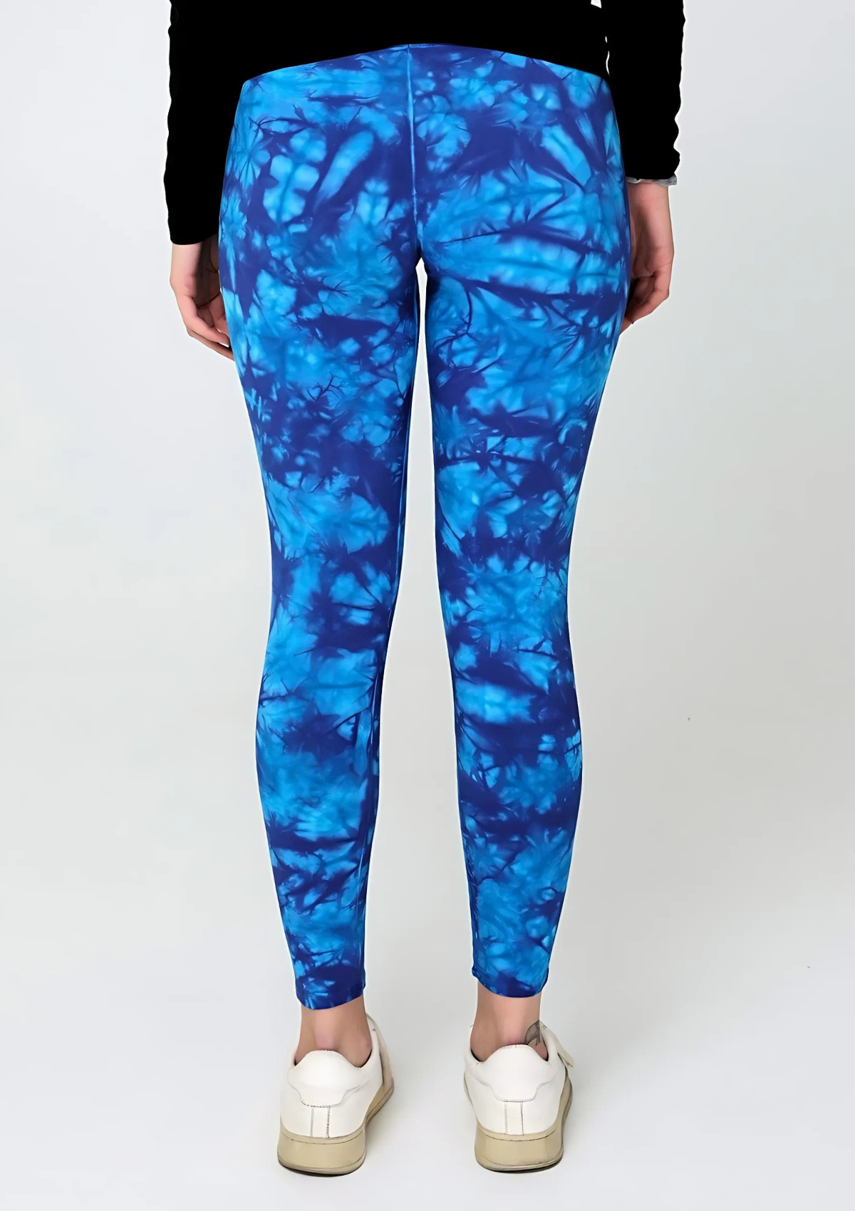EcoFlex Organic Cotton Blue Tide Tie Dye Leggings