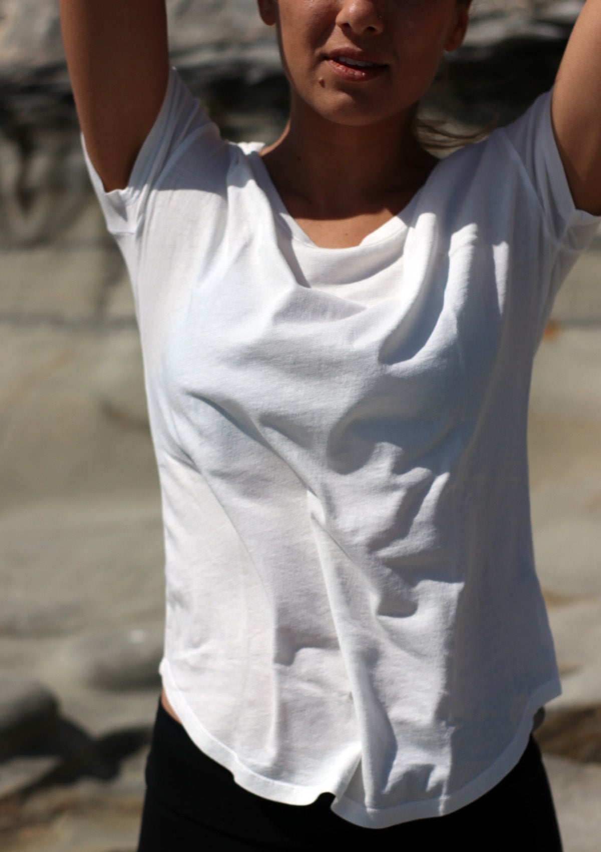 *Women's Organic Cotton Short Sleeve White Tee