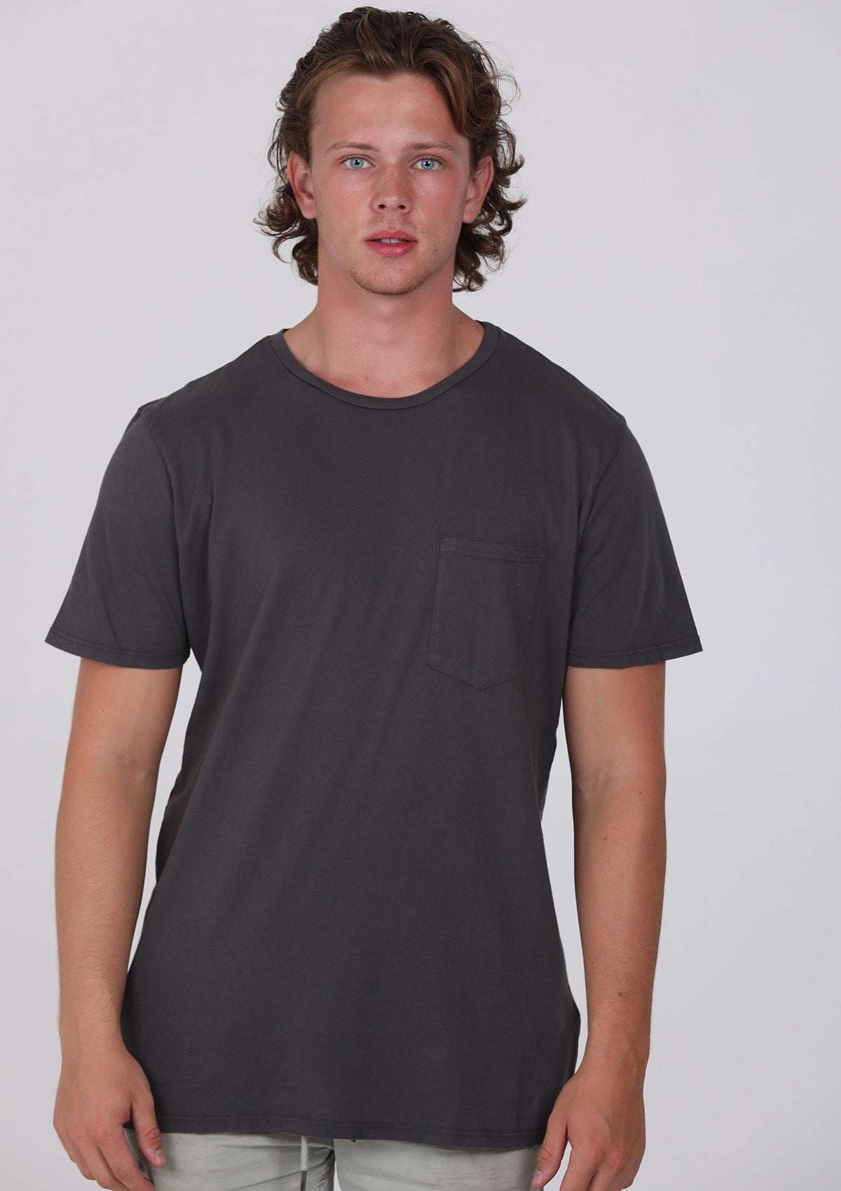 * Men's Tropical Weight Organic Cotton Pocket Crew - PURAKAI