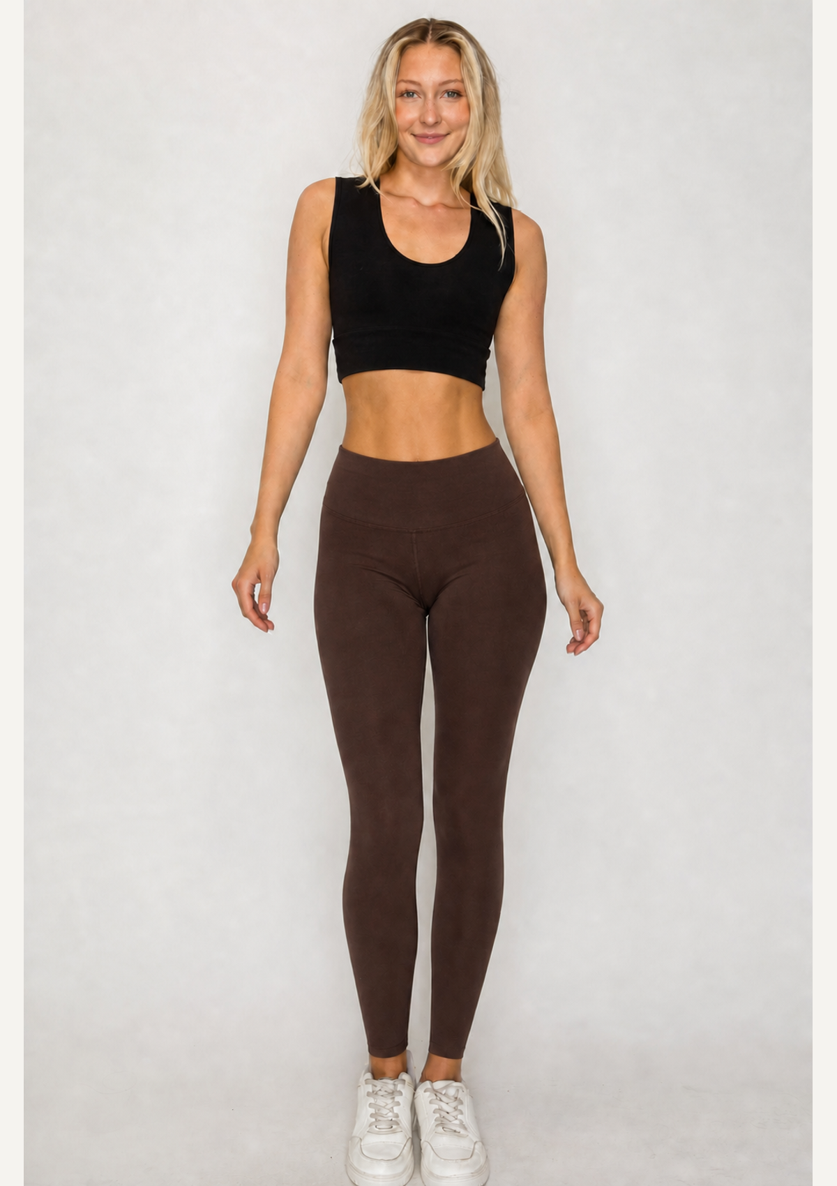 PureFlex Sculpt Organic Cotton Leggings in Bracken, front view