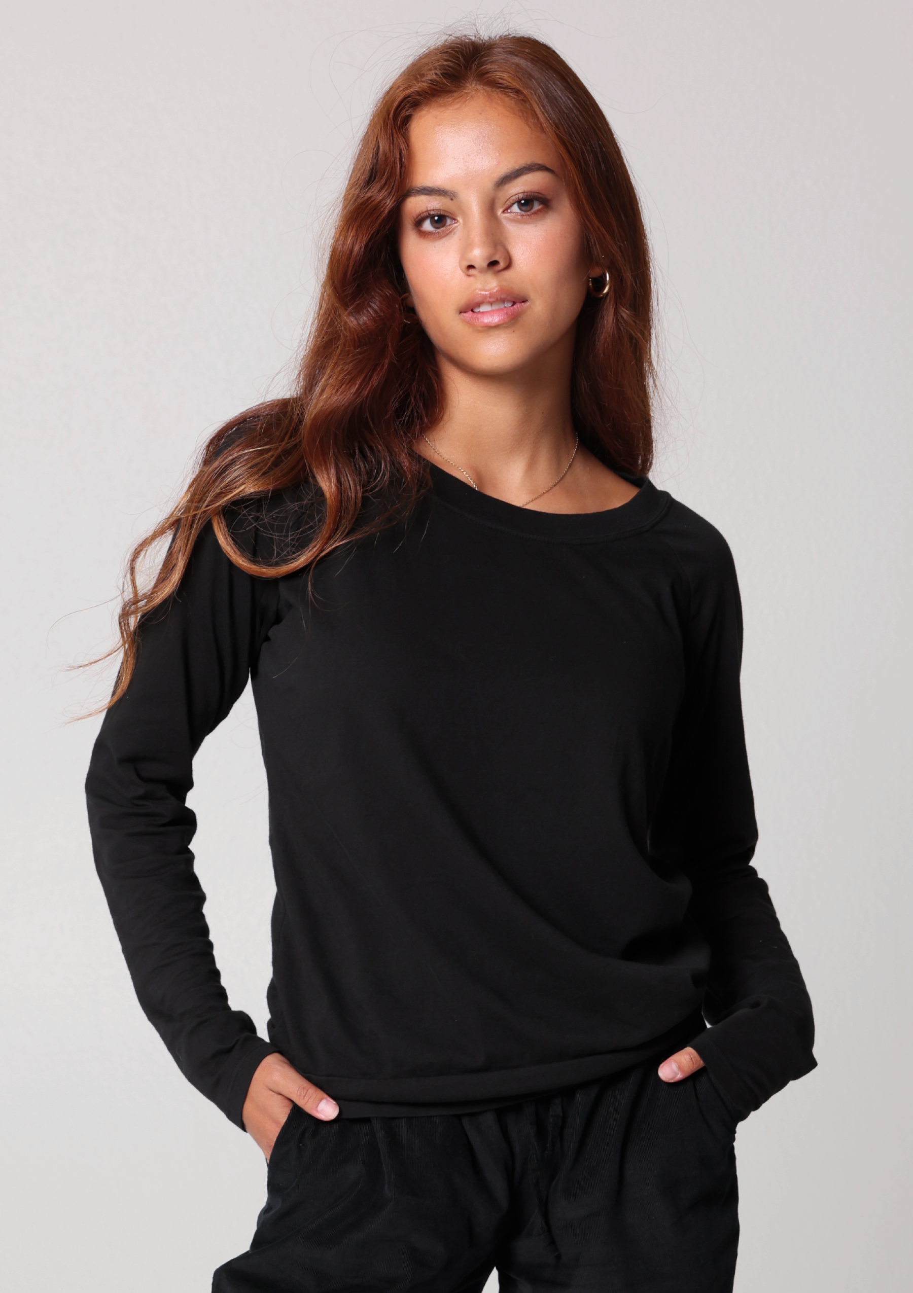 Texas-Grown Organic Cotton Long Sleeve Raglan Tee