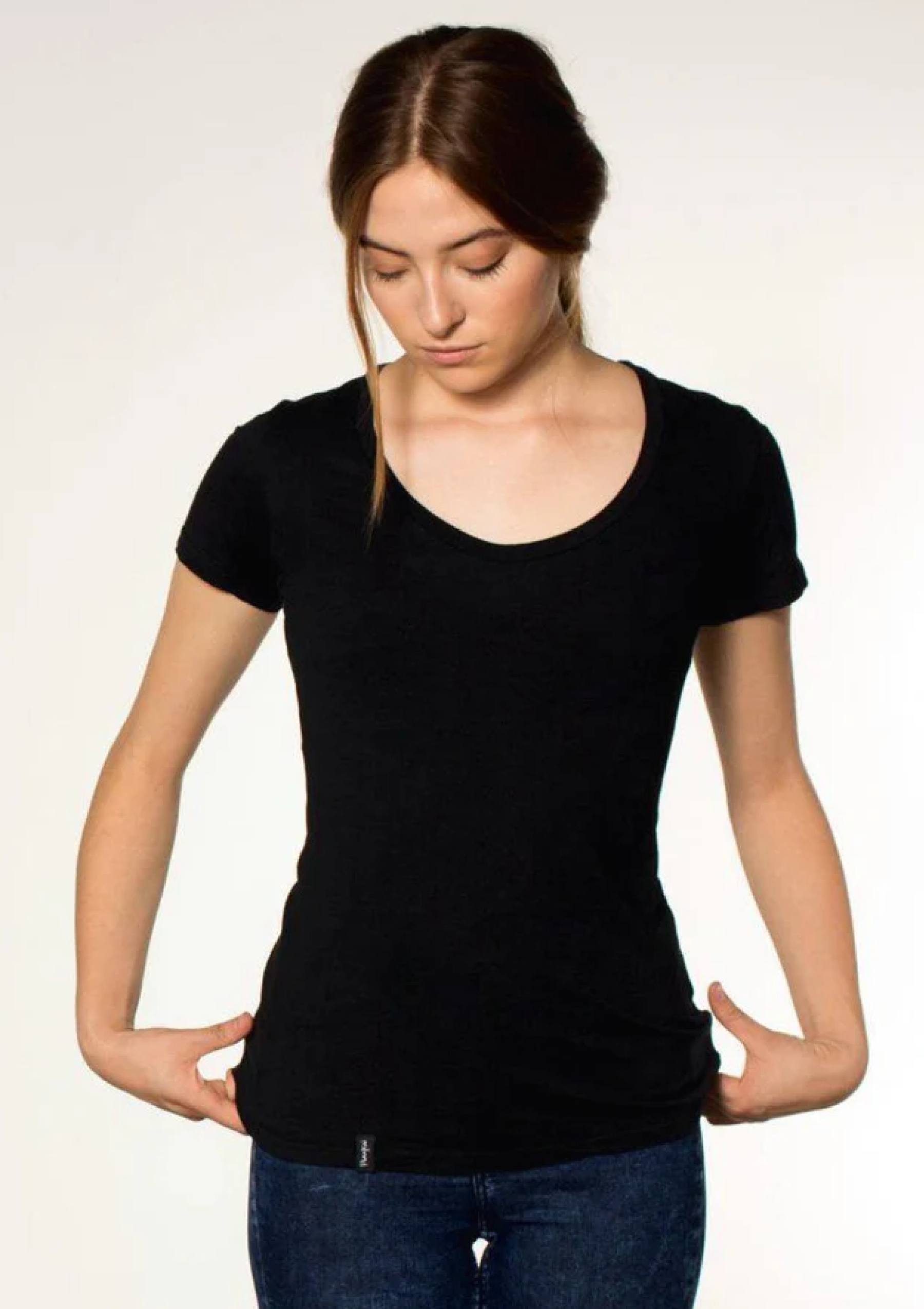 Organic Cotton Swoop Neck Tee