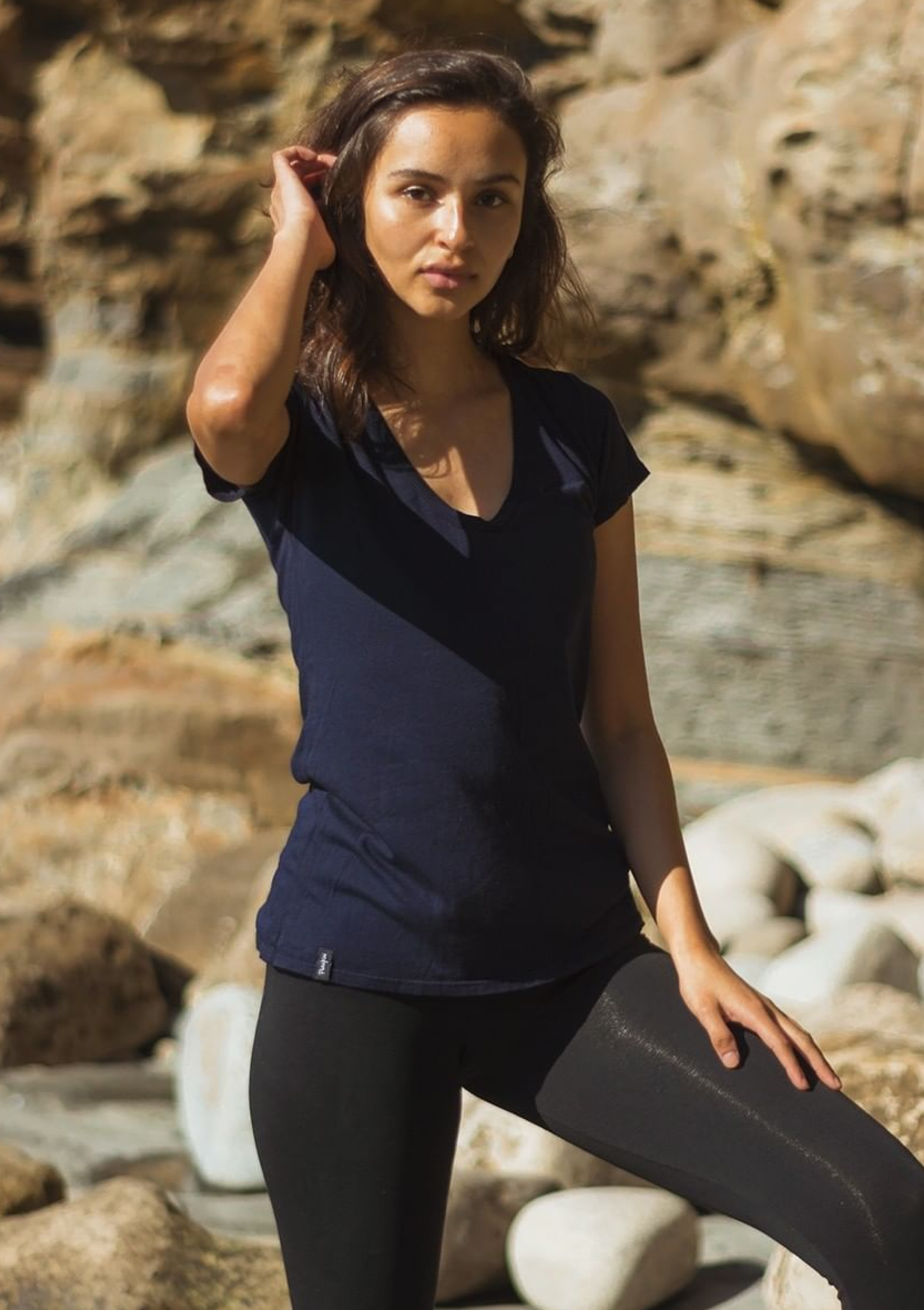 Organic Cotton Swoop Neck Tee