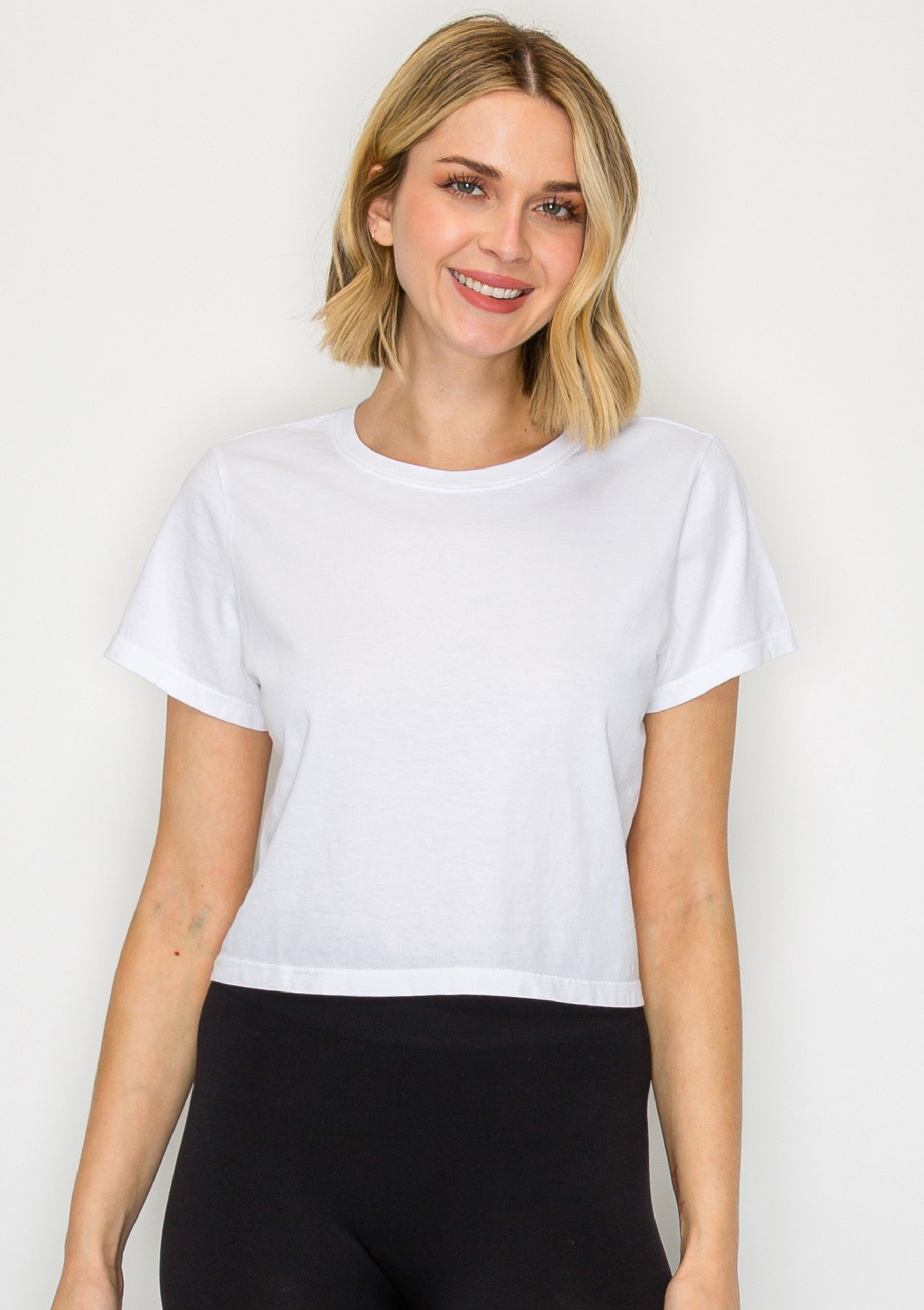 Pure 100% Organic Cotton All-Day Crop Tee