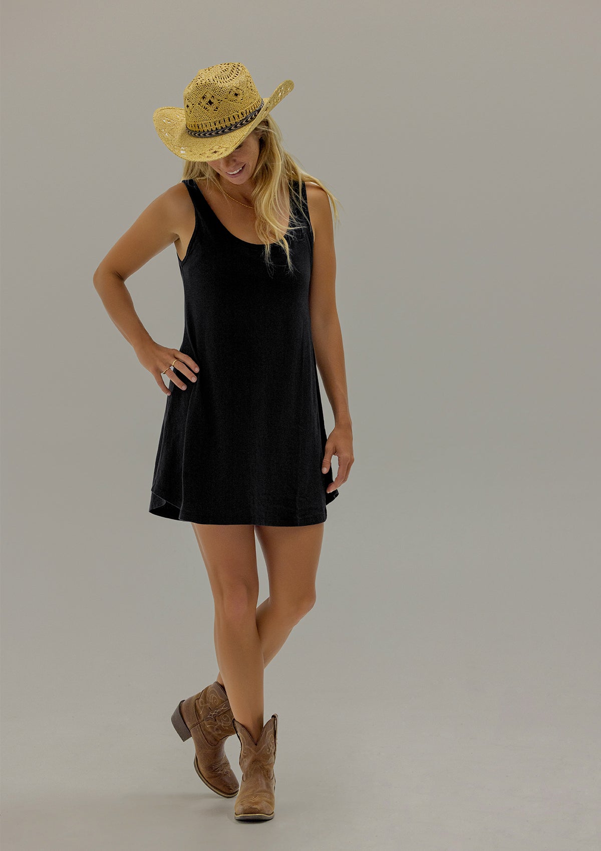 Texas Grown Organic Cotton Tank Dress - PURAKAI